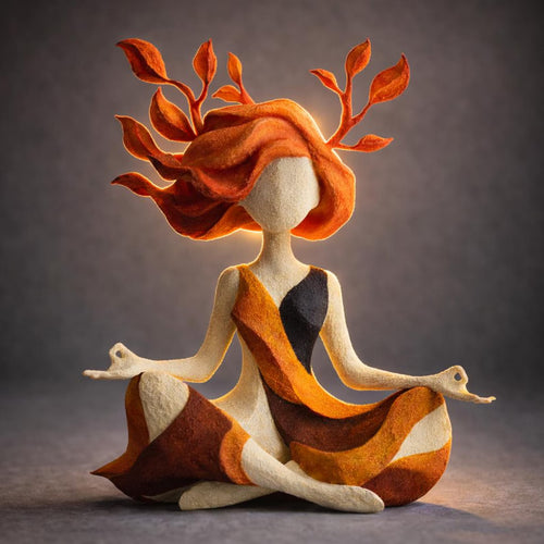 Unique Meditative Nature Goddess Sculpture
