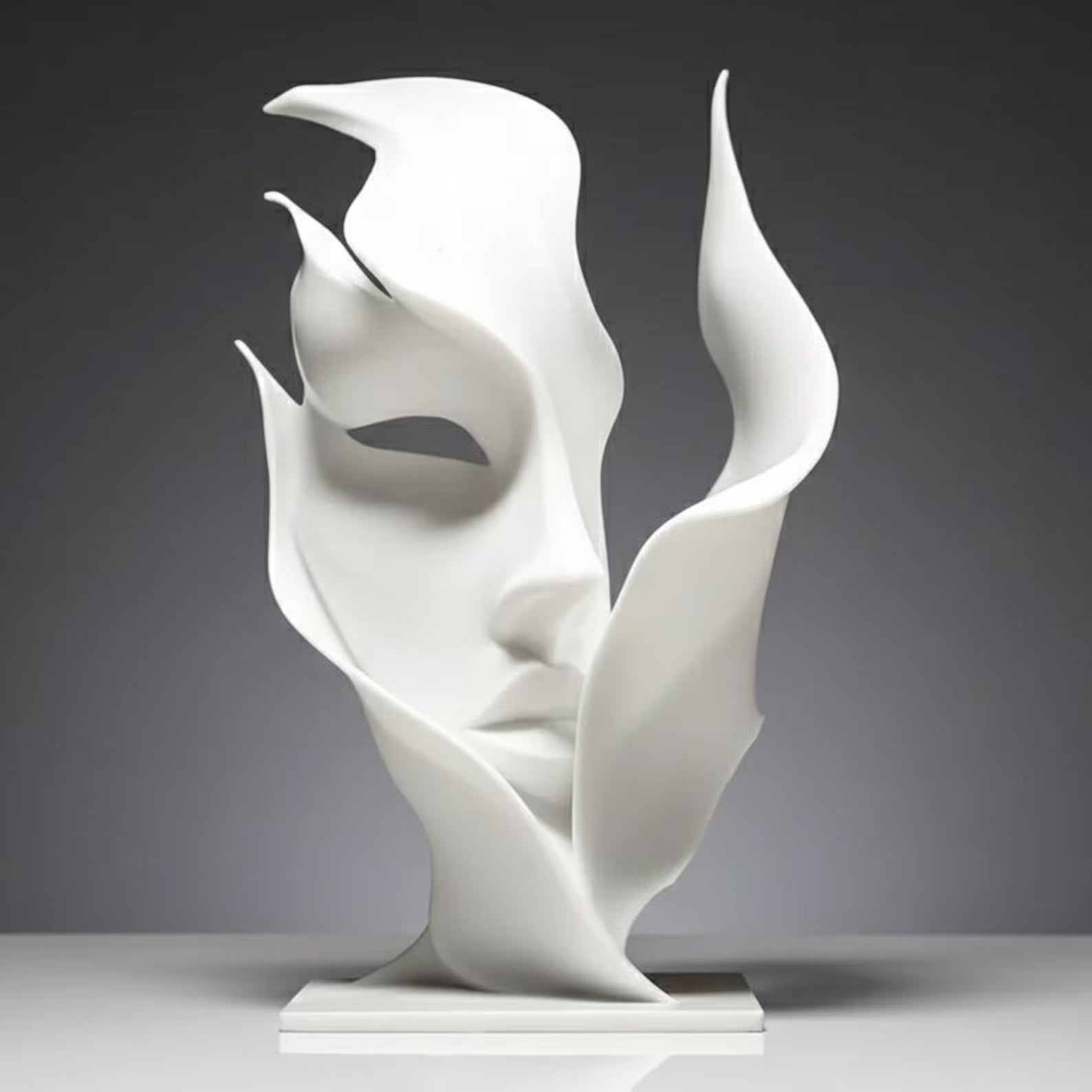Artistic Abstract Face Sculpture