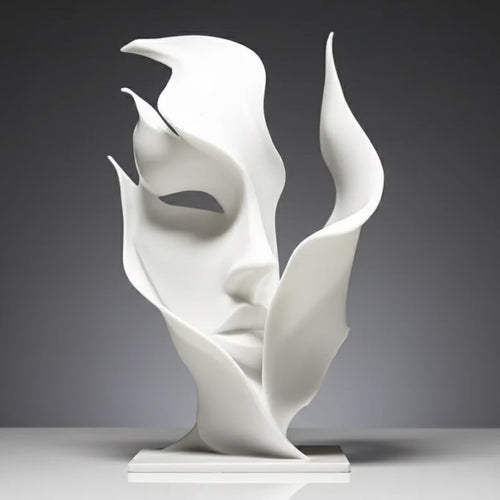 Artistic Abstract Face Sculpture